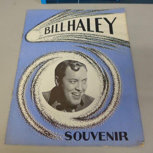 685 - Music ephemera; Bill Haley LP and 1957 European Tour programme