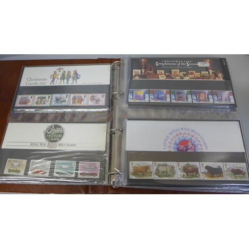 689 - Stamps; an album of GB presentation packs, (44 no.)