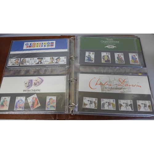 689 - Stamps; an album of GB presentation packs, (44 no.)