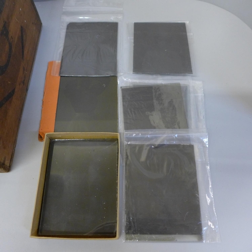 727 - Approximately seventy glass plate negatives, early 1900-1930