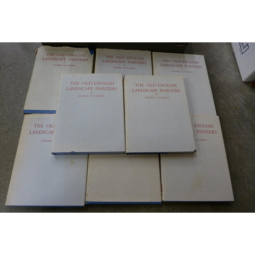 731 - Colonel MH Grant, Old English Painters, eight volumes with dust covers, 1958, and Benezit, Dictionna... 