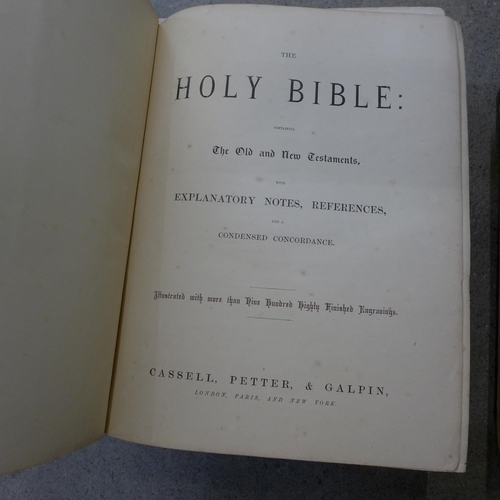 769 - A family Bible and The Complete Works of Shakespeare, covers a/f