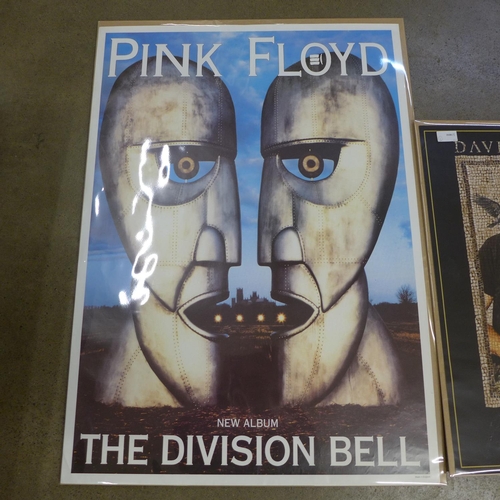 795 - Pink Floyd promo posters, Division Bell, David Gilmour