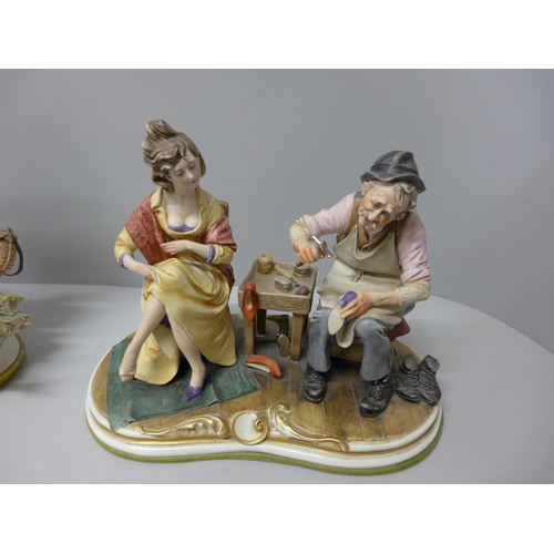 821 - Two Capodimonte figures