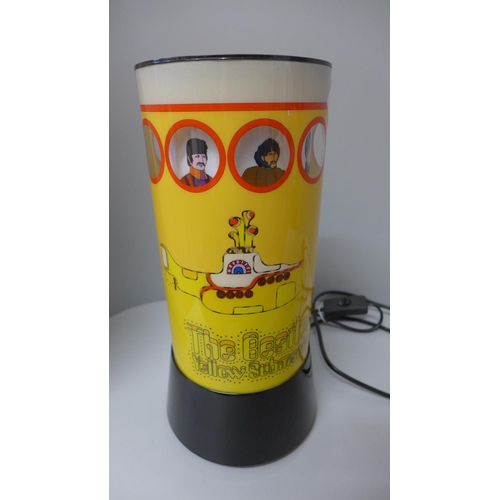 826 - A Beatles Yellow Submarine table lamp