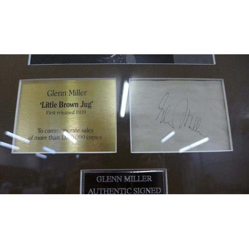 829 - A Glen Miller framed signed display