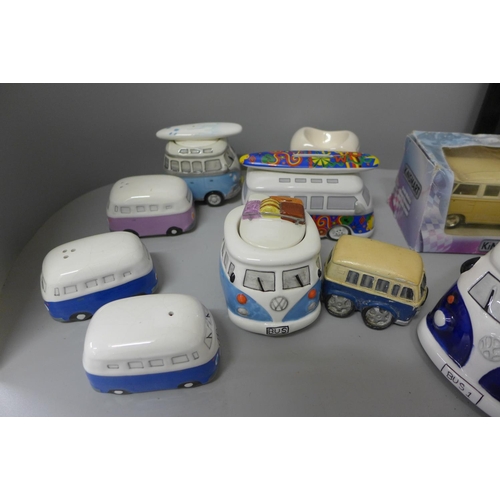 839 - A collection of VW Campervan items