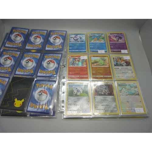 848 - 117 Pokemon Holo/Reverse Holo cards from multiple sets including Shining Fates, Darkness Ablaze, Viv... 