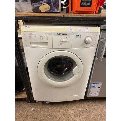 2077 - Tricity Bendix 1000rpm washing machine