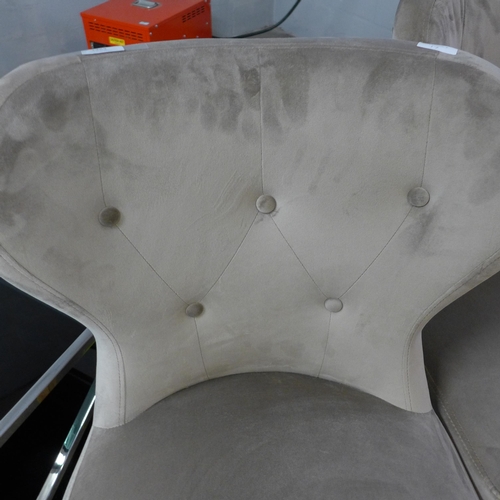 1463 - A pair of taupe Arlo chairs