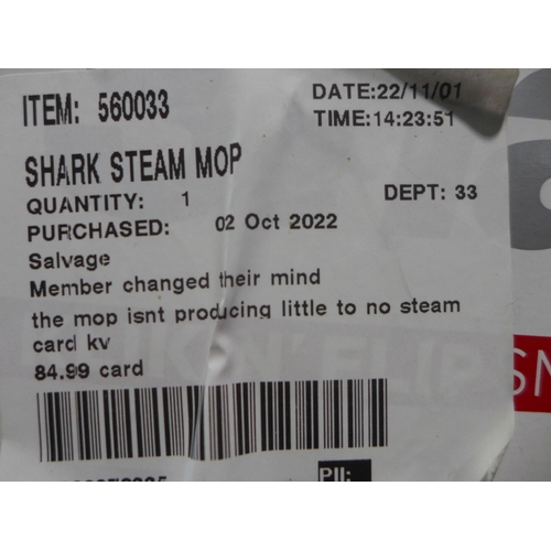 3013 - Shark Steam Mop - S6003UKCO          (279-376)   * This lot is subject to vat