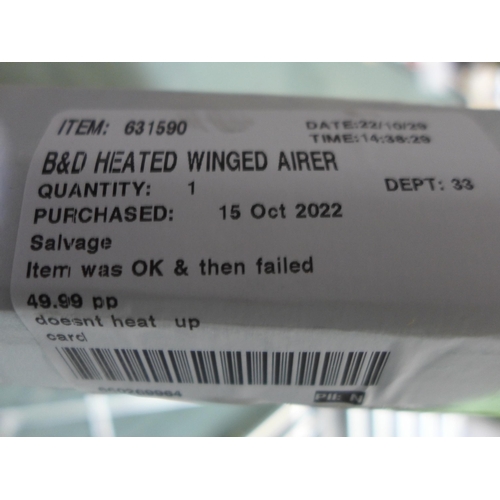 3036 - B&D Heated Winged Airer   (279-328)   * This lot is subject to vat