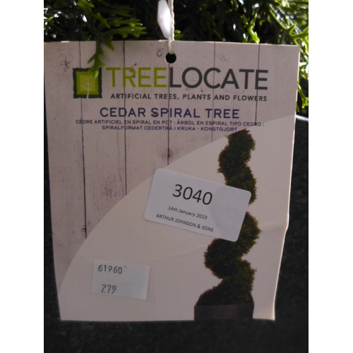 3040 - 2 6Ft Cedar Spiral Topiary Trees, Original RRP £174.99 +vat each  (279-354,355)   * This lot is subj... 