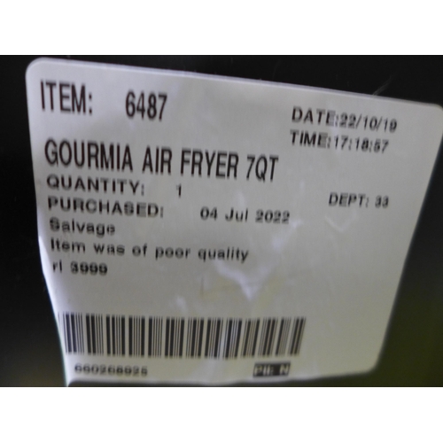 3079 - Gourmia Air Fryer 7Qt     (279-151)   * This lot is subject to vat