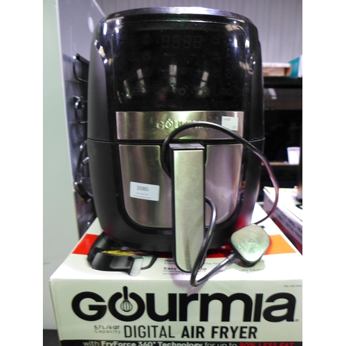 3080 - Gourmia Air Fryer         (279-153)   * This lot is subject to vat