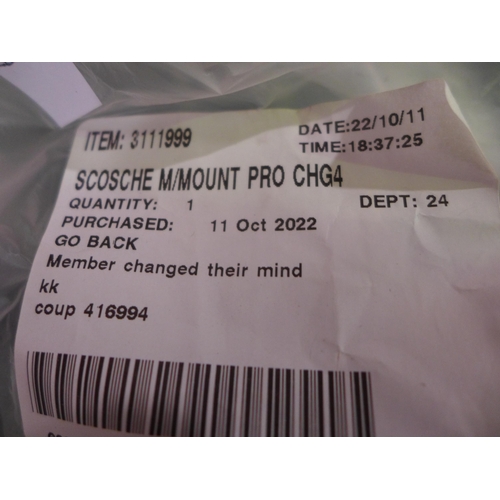 3087 - Scosche M/Mount Pro Chg4 - MPQ4V3EX2-CP   (279-243)   * This lot is subject to vat