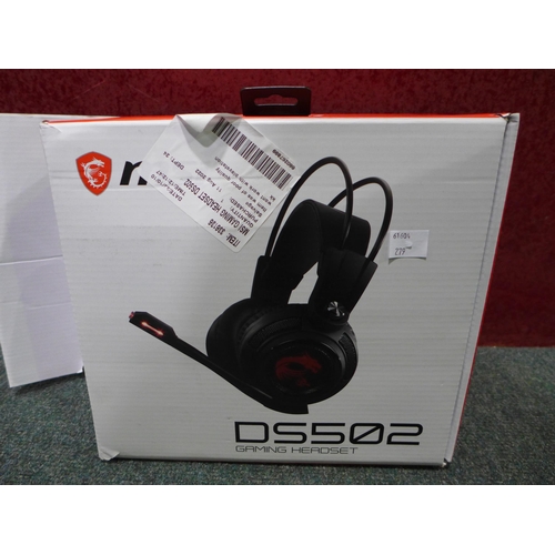 3089 - Msi Gaming Headset Ds502 - S37-2100911-SV1   (279-211)   * This lot is subject to vat