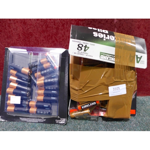 3105 - Duracell AA Optimum and Ks AA Batteries (Incomplete Packs)  (279-273,308)   * This lot is subject to... 