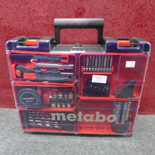 3109 - Metabo Hammer Drill and accessory set (incomplete) (279-260)   * This lot is subject to vat