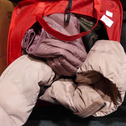 3135 - Box of men's & women's casual coats, approx. 8 per box * this lot is subject to VAT