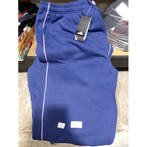 3180 - 7 Pairs of men's XXL blue Adidas joggers * this lot is subject to VAT