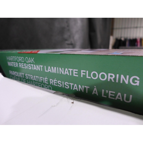 3389 - 5 Packs Of Laminate Hartford Oak Flooring   (279-343-347)   * This lot is subject to vat