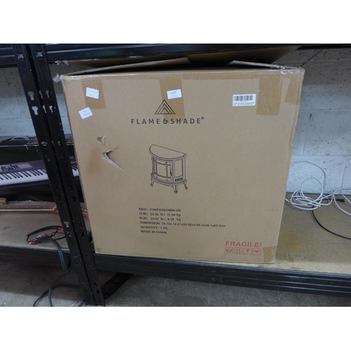 2197 - Flame and shade boxed electric fire