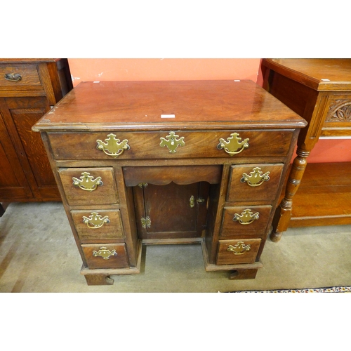 107 - A George II mahogany kneehole desk