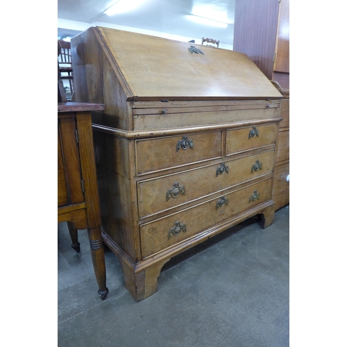 117 - A George II walnut bureau