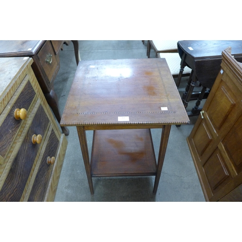 157 - An Edward VII inlaid mahogany occasional table