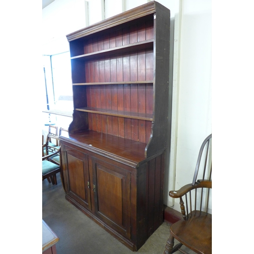 187 - A Victorian pine and mahogany dresser