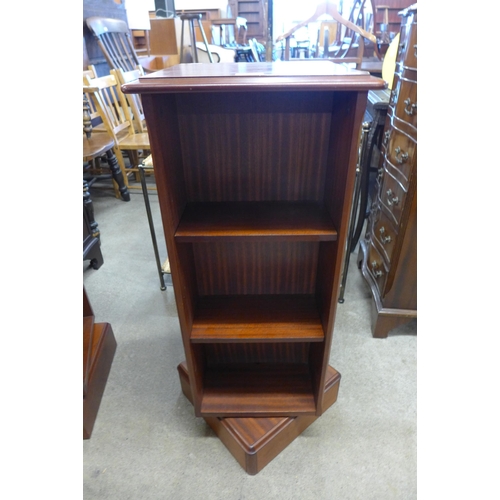 206 - A Stag Minstrel mahogany revolving bookcase