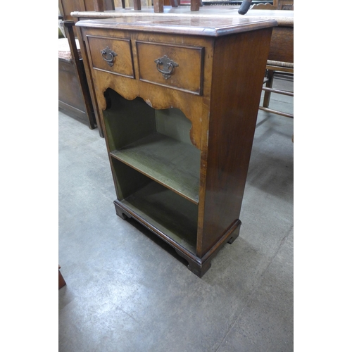 215 - A small George I style walnut open bookcase