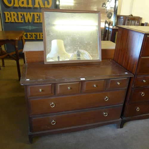 244 - A Stag Minstrel mahogany dressing chest