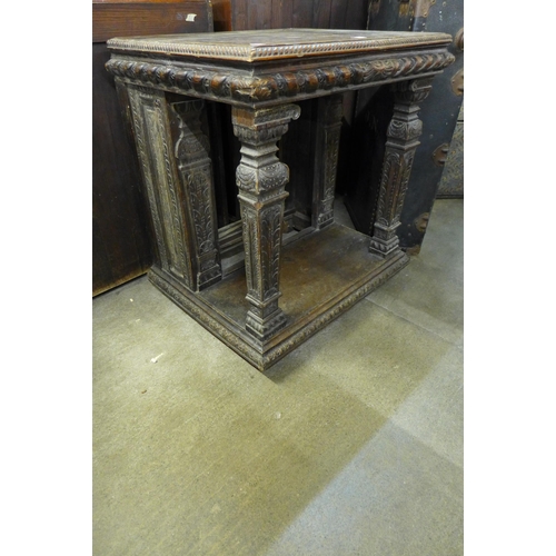 263 - A 19th Century carved oak pier table