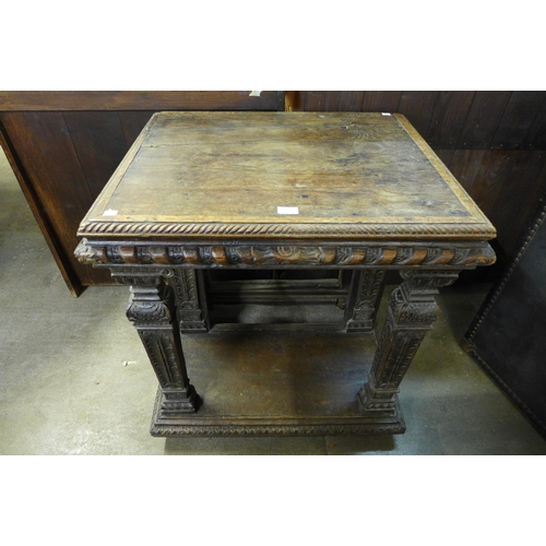 263 - A 19th Century carved oak pier table