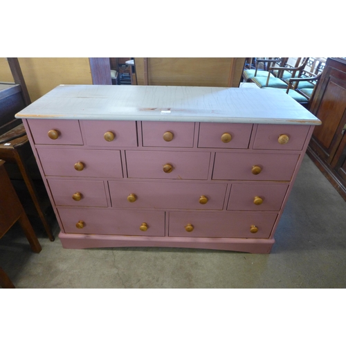 286 - A painted pine chest of drawers