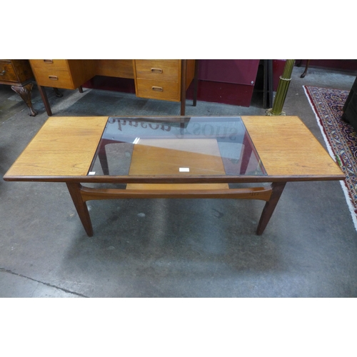 3 - A G-Plan Fresco teak and glass topped coffee table