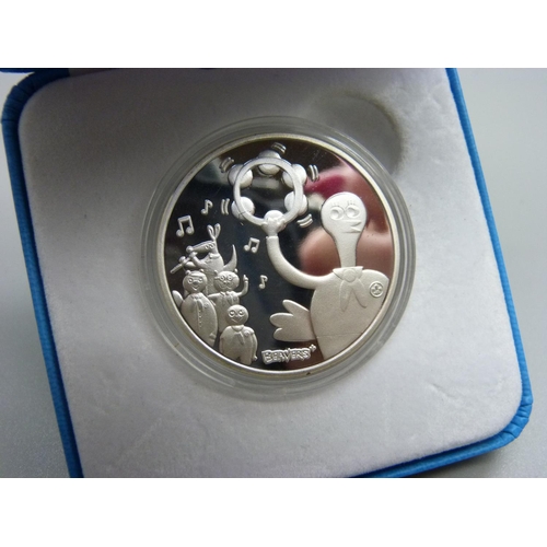 1039 - A Beavers 30th Birthday silver coin, cased