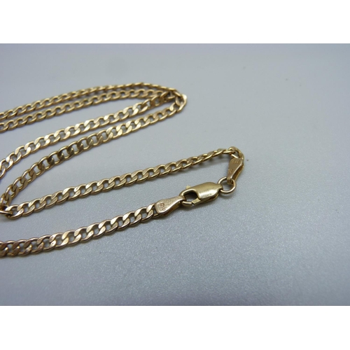 1056 - A 9ct gold chain, 4g, 45cm