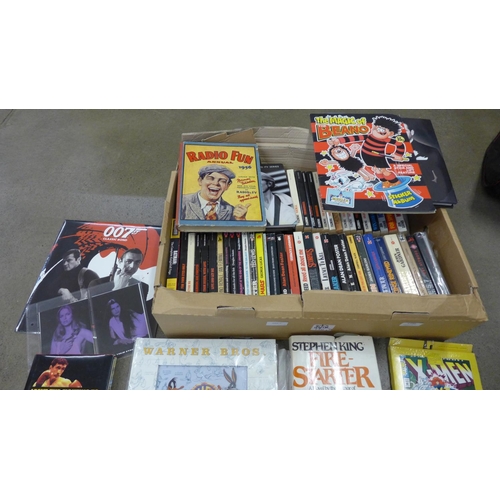 1100 - A collection of books, postcards, annuals etc. mostly film and TV related **PLEASE NOTE THIS LOT IS ... 