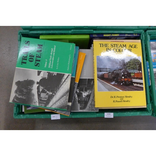 1153 - Four boxes of railway related books **PLEASE NOTE THIS LOT IS NOT ELIGIBLE FOR POSTING AND PACKING**