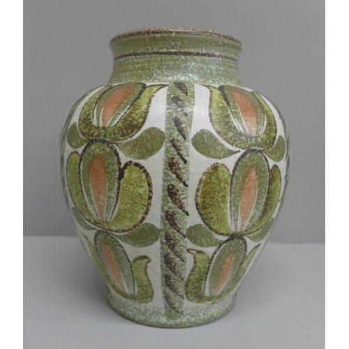 602 - A Denby Glyn Colledge vase, 23cm