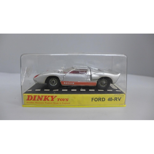 621 - A Dinky Toys 216 Dino Ferrari and 132 Ford 40-RV, both in cases