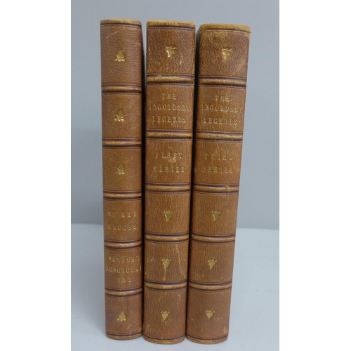 627 - The Ingoldsby Legends, John Leech Richard Bentley publisher, 1855, 8 Vo 3 volumes