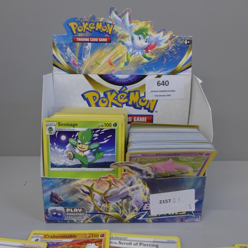 640 - 300 assorted Pokemon cards