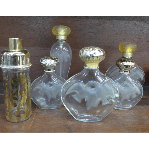 648 - Six Lalique L'Air du Temps perfume bottles