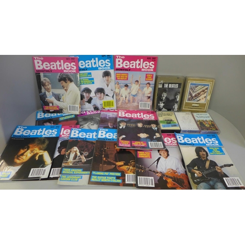 651 - The Beatles Monthly publications and The Beatles 8-track and cassette tapes