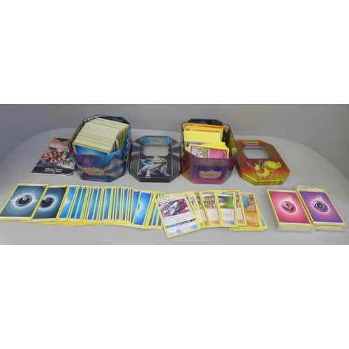 660 - 650+ assorted Pokemon cards including collector tins