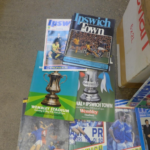 742 - A collection of over 200 Ipswich Town football programmes, 1974-1997